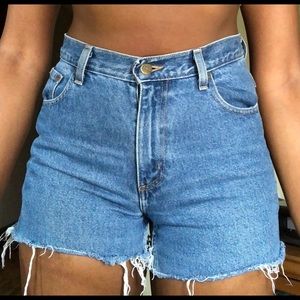 Denim shorts
